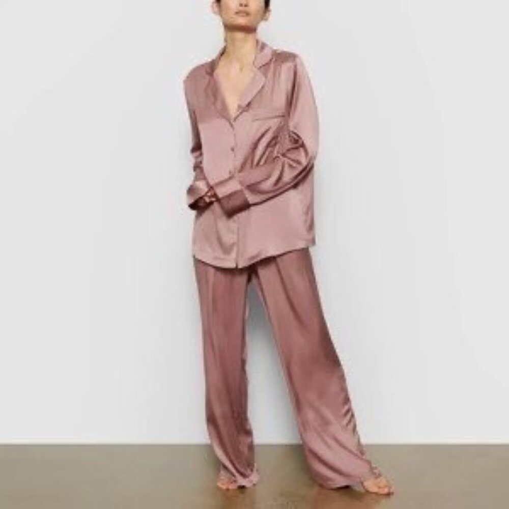 SKIMS Silk Sleep Pant Rose Womens 4X - Picture 3 of 13